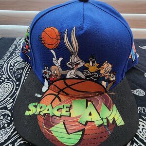 Space jam snapback hat